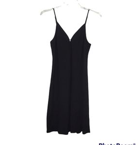 Maje V-neck Slip Dress Black Size 3